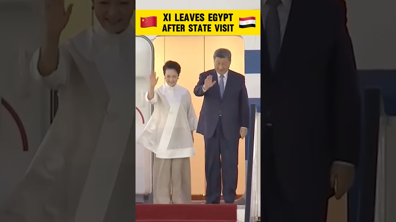 Xi Leaves Egypt After State Visit #xijinping #egypt #usa #fyp #middleeast