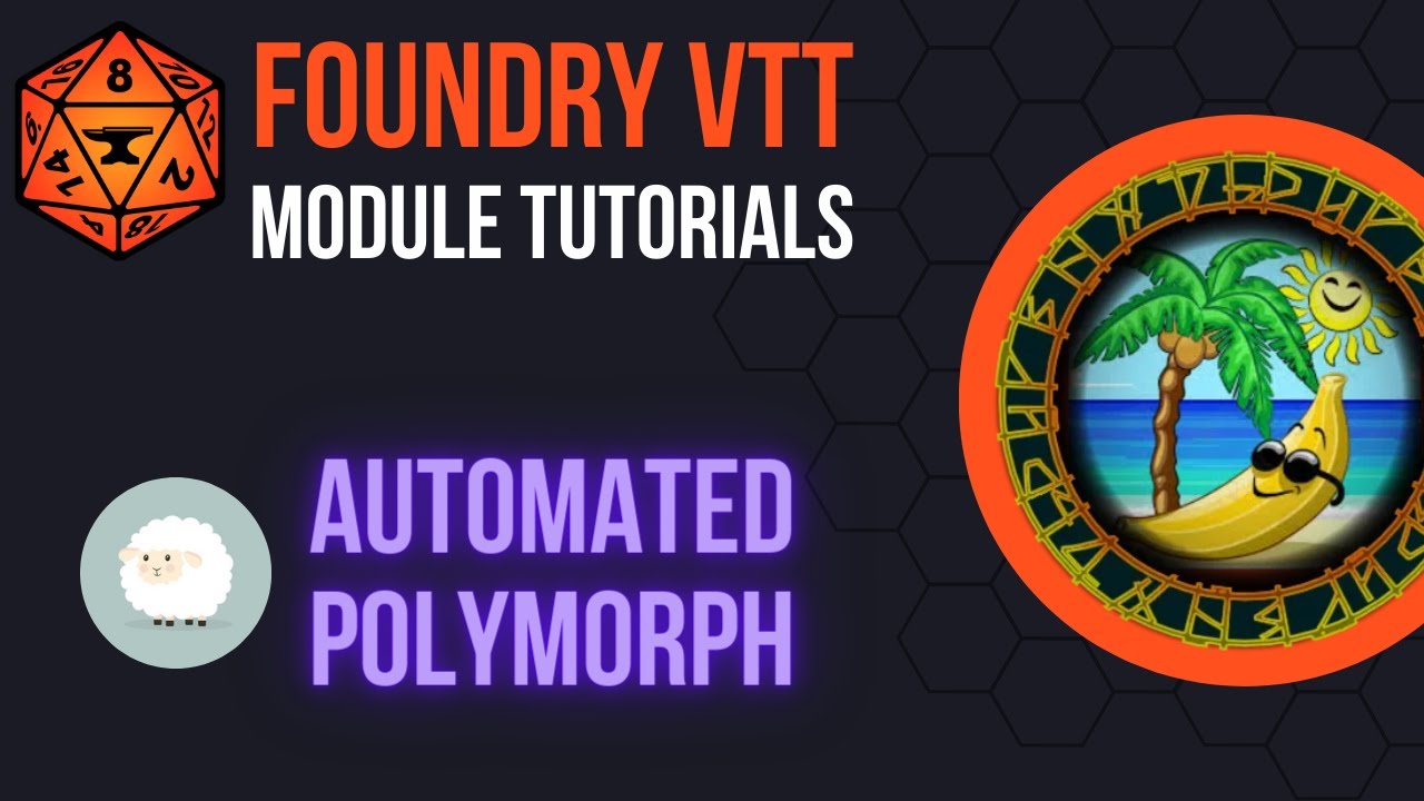 Foundry VTT Automated Polymorpher Module Tutorial (polymorph, wildshape, disguise self)