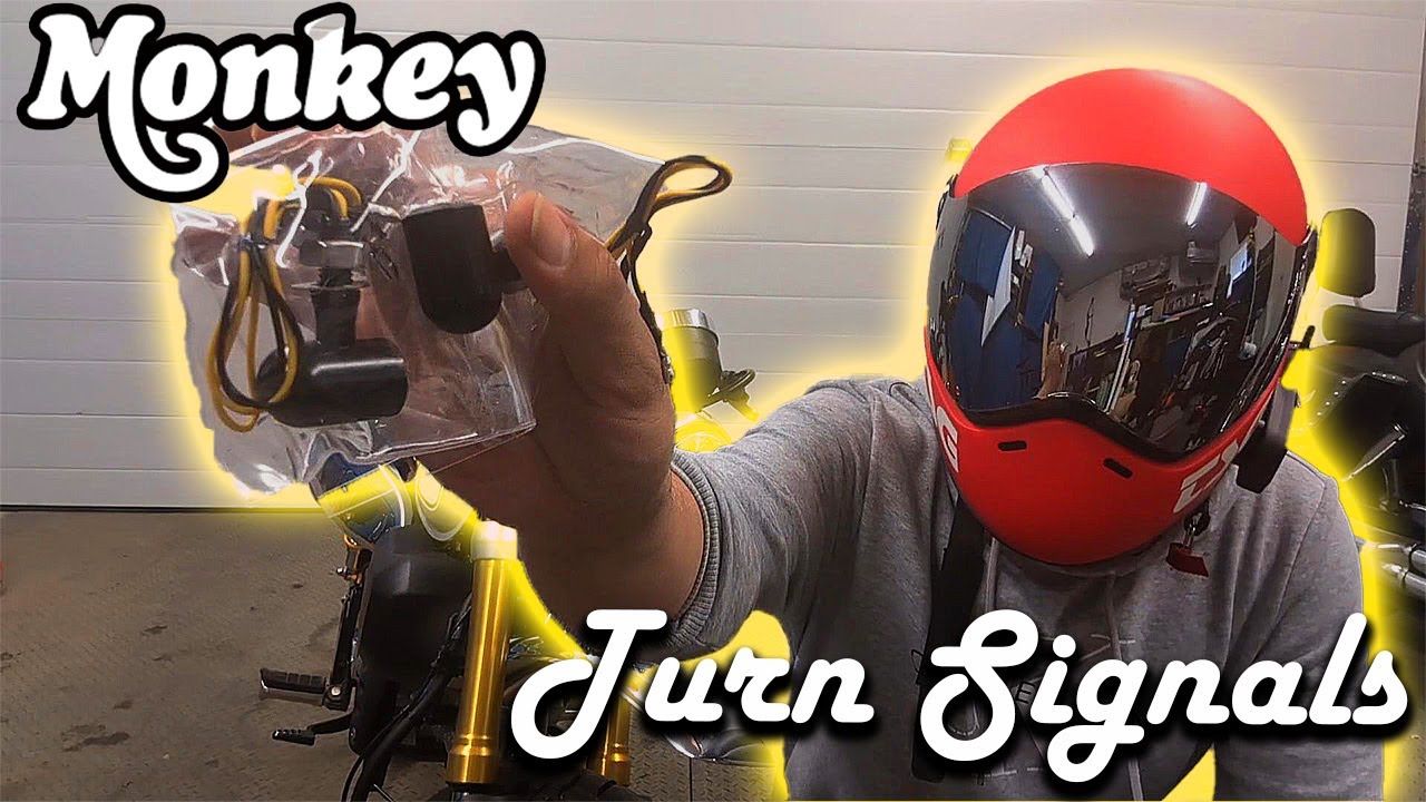 Installing Mini Turn Signals On The 2023 Honda Monkey