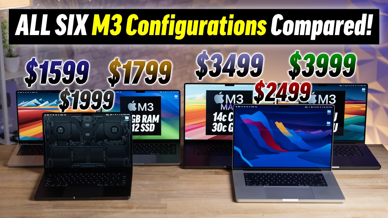 M3 против M3 Pro против M3 Max &mdash; ФИНАЛЬНОЕ сравнение производительности!