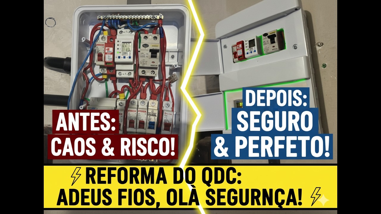 Reformei meu Quadro Elétrico (QDC)!