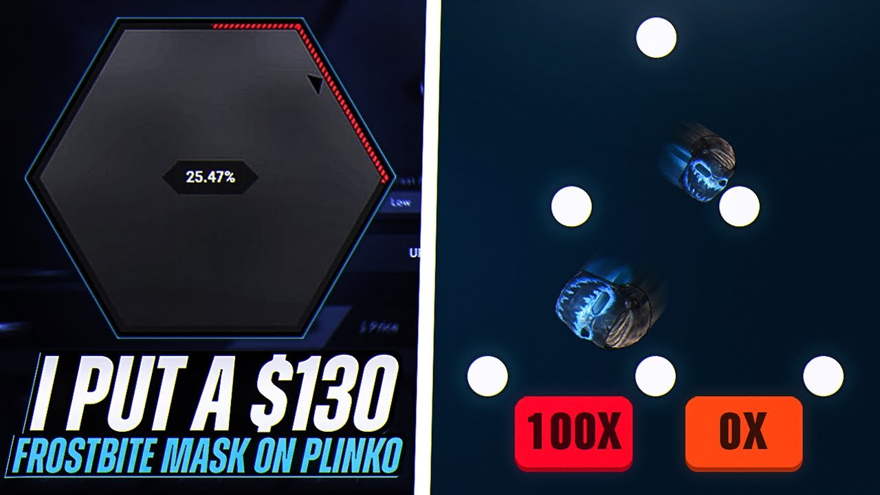 I PUT A FROSTBITE MASK ON RUSTBET PLINKO AND MADE PROFIT !!!