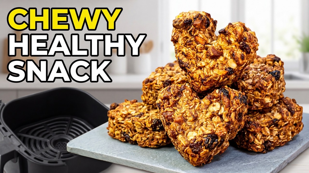 Shaping Air Fryer Banana Oatmeal with Chia Seeds (Soft, Chewy & Healthy)