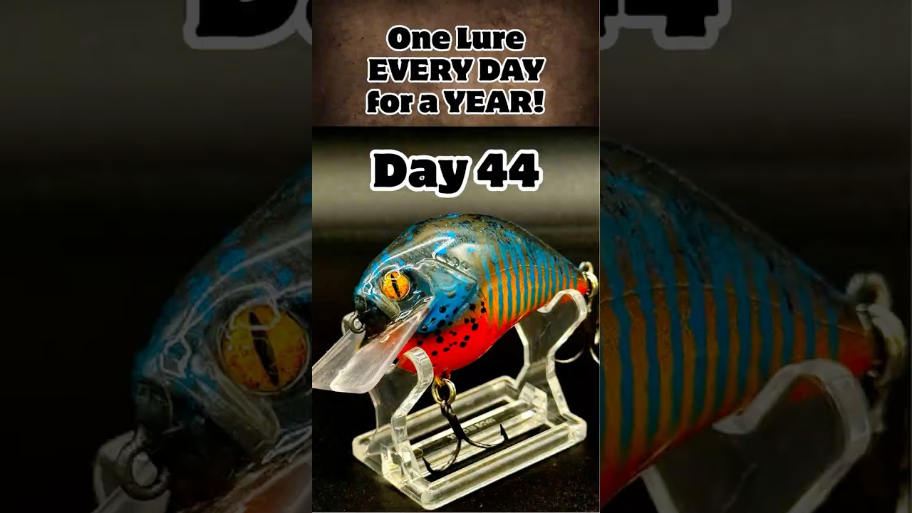 Day 44 - Custom Lure Painting  - One Year Challenge #baitmaking #handmadelure #fishing #diy #howto