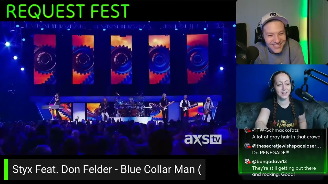 Styx Feat. Don Felder - Blue Collar Man LIVE [REACTION] REQUEST FEST