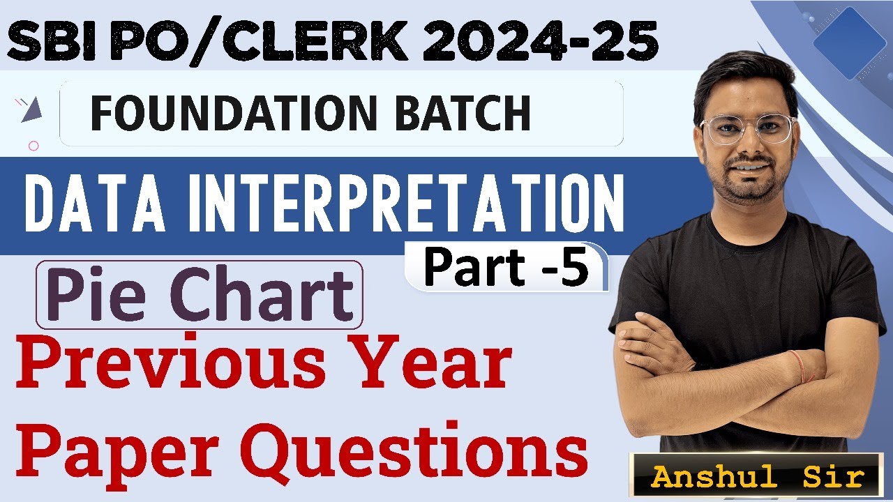 Pie Chart DI For Bank Exam Tricks By Anshul Sir Part 5 Double Pie Chart Questions For SBI Clerk 2025