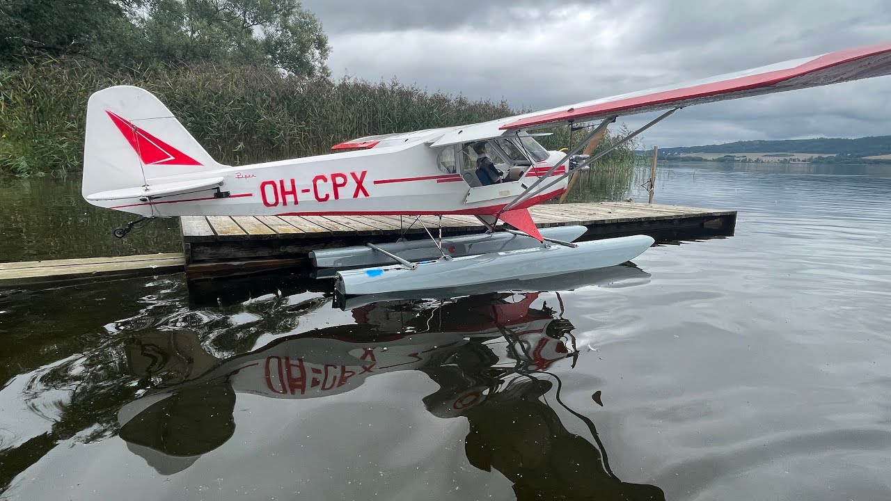 Maiden flight…Huge Rc Super Cub 1/3  saito fg 100ts boxer 4-stroke