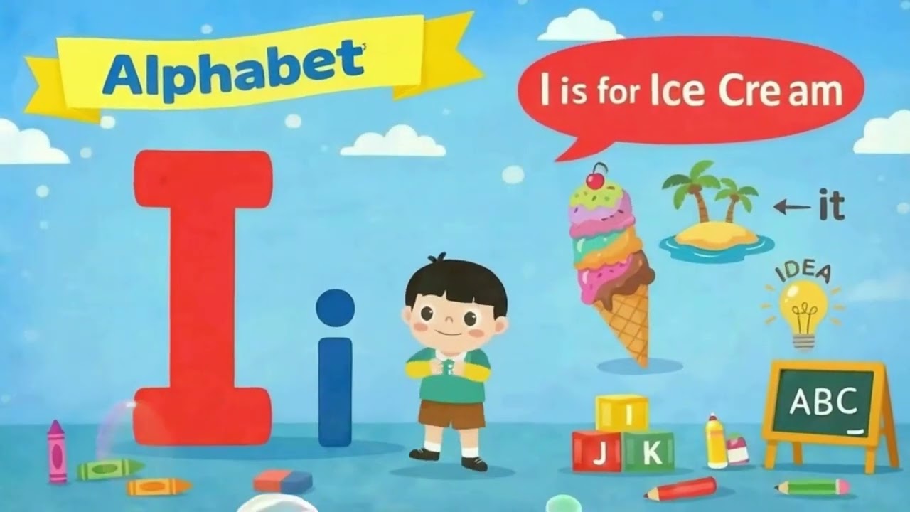 오늘은 알파벳 I 🔤 Letter I Song | I is for Ice Cream | ABC Kids Song