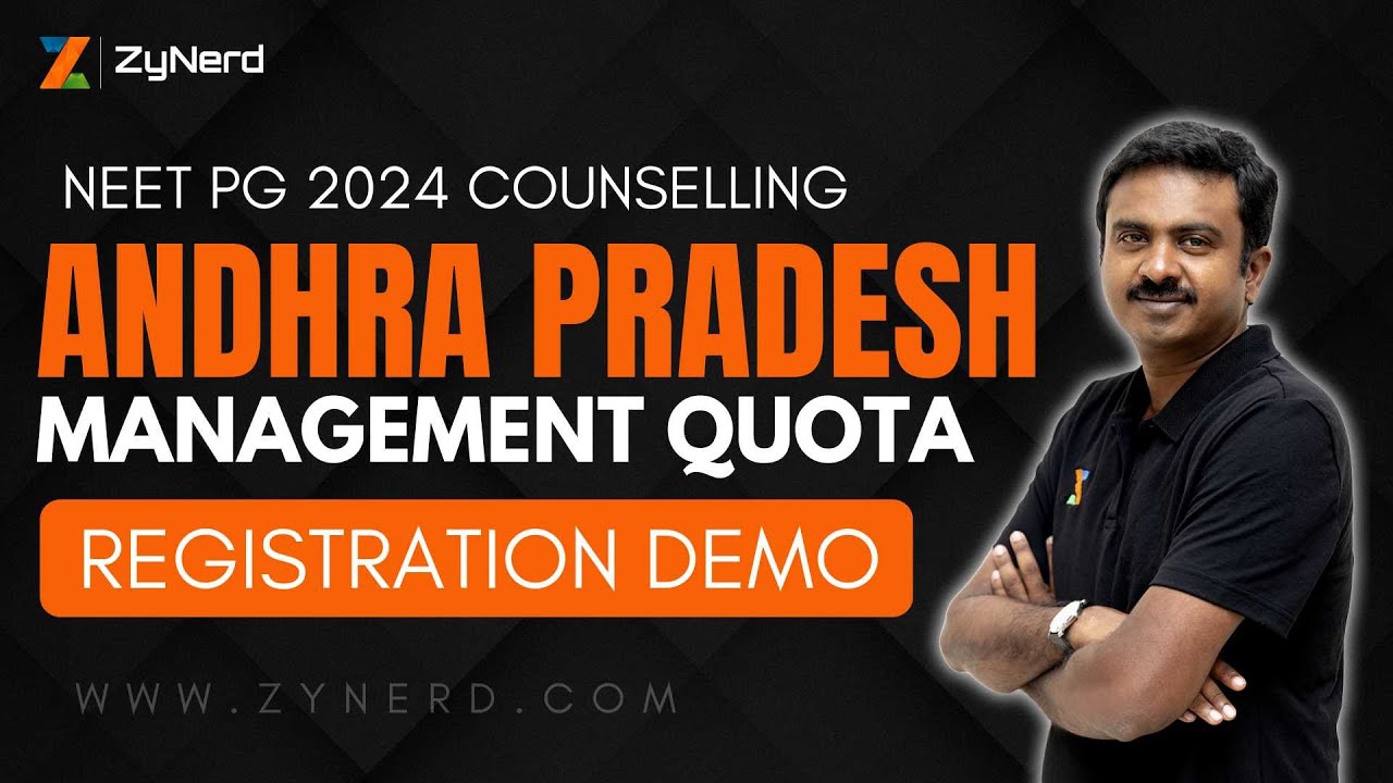 Andhra Pradesh Management Quota PG Medical - Registration Demo | NEET PG 2024
