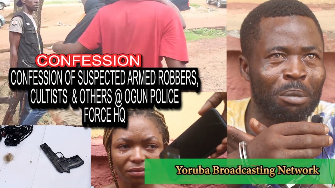 CONFESSION OF SUSPECTED ARMED ROBBERS CULTISTS  & OTHERS @ OGUN POLICEFORCE HQ