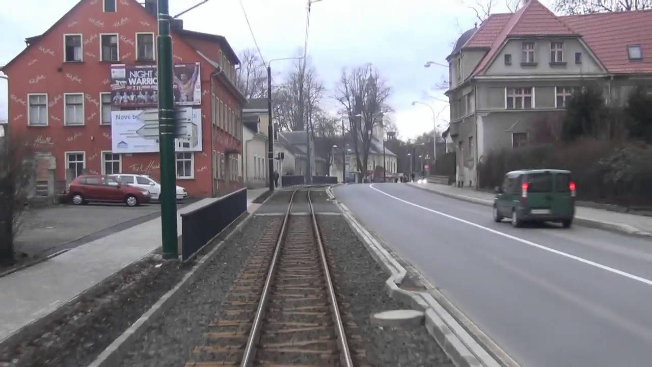 Liberec - Jablonec Interurban Tramway Ride. На трамвае из Либерца в Яблонец, 03.02.2016