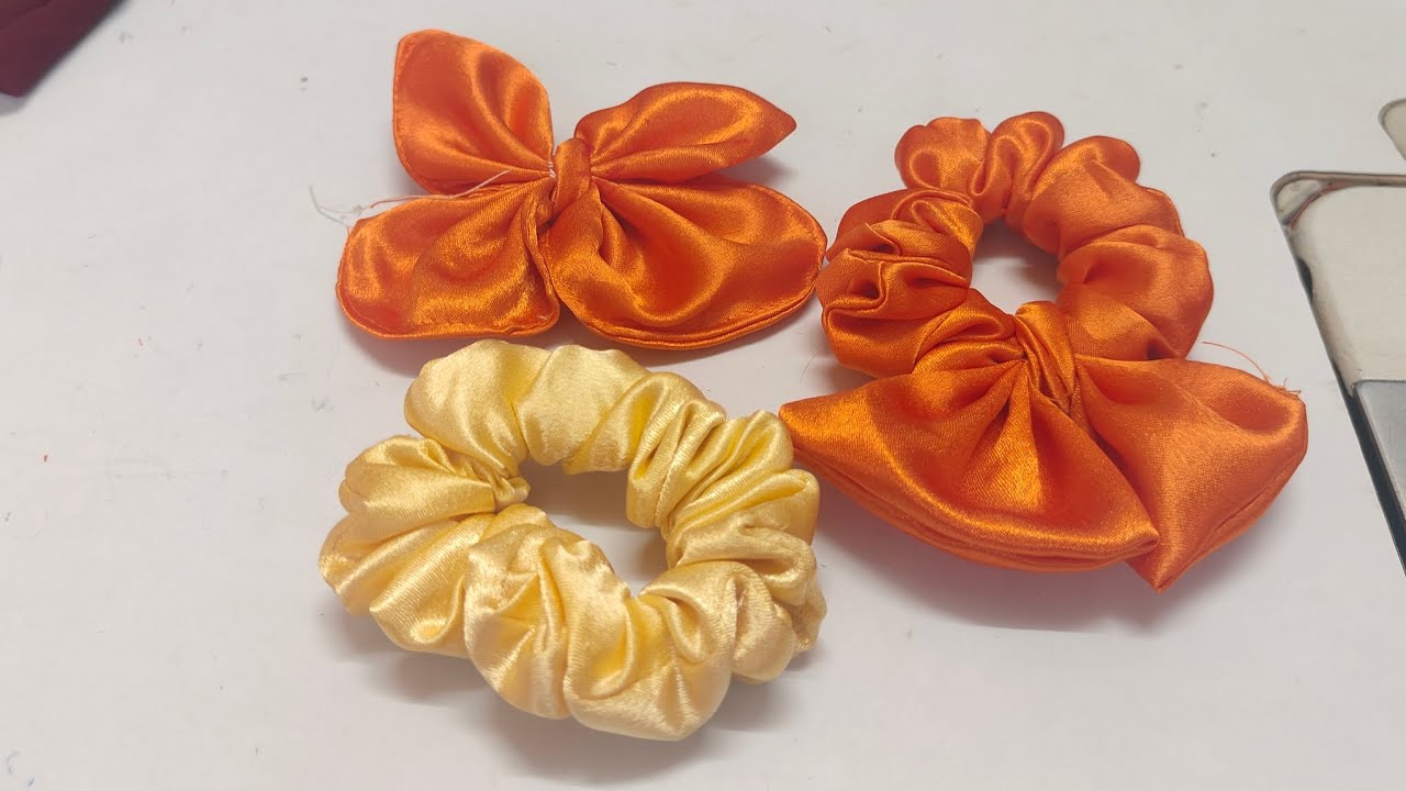 How to make scrunchies at home| gurudevdatta_123 | #fashion #blouse 