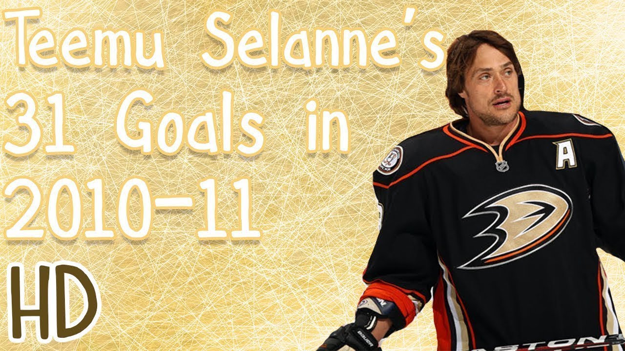 Teemu Selanne's 31 Goals in 2010-11 (HD)