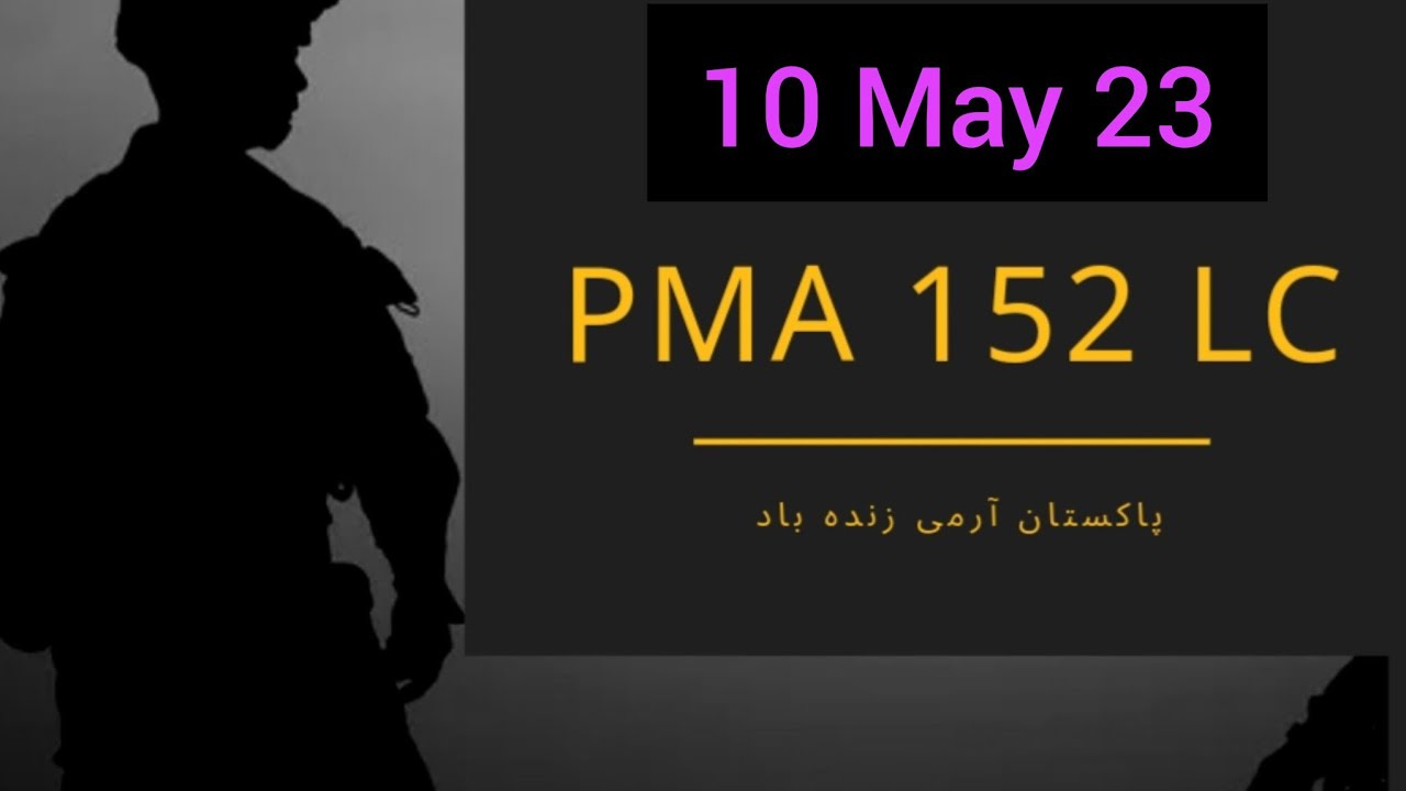 PMA 152 LC Dated 10 May 23