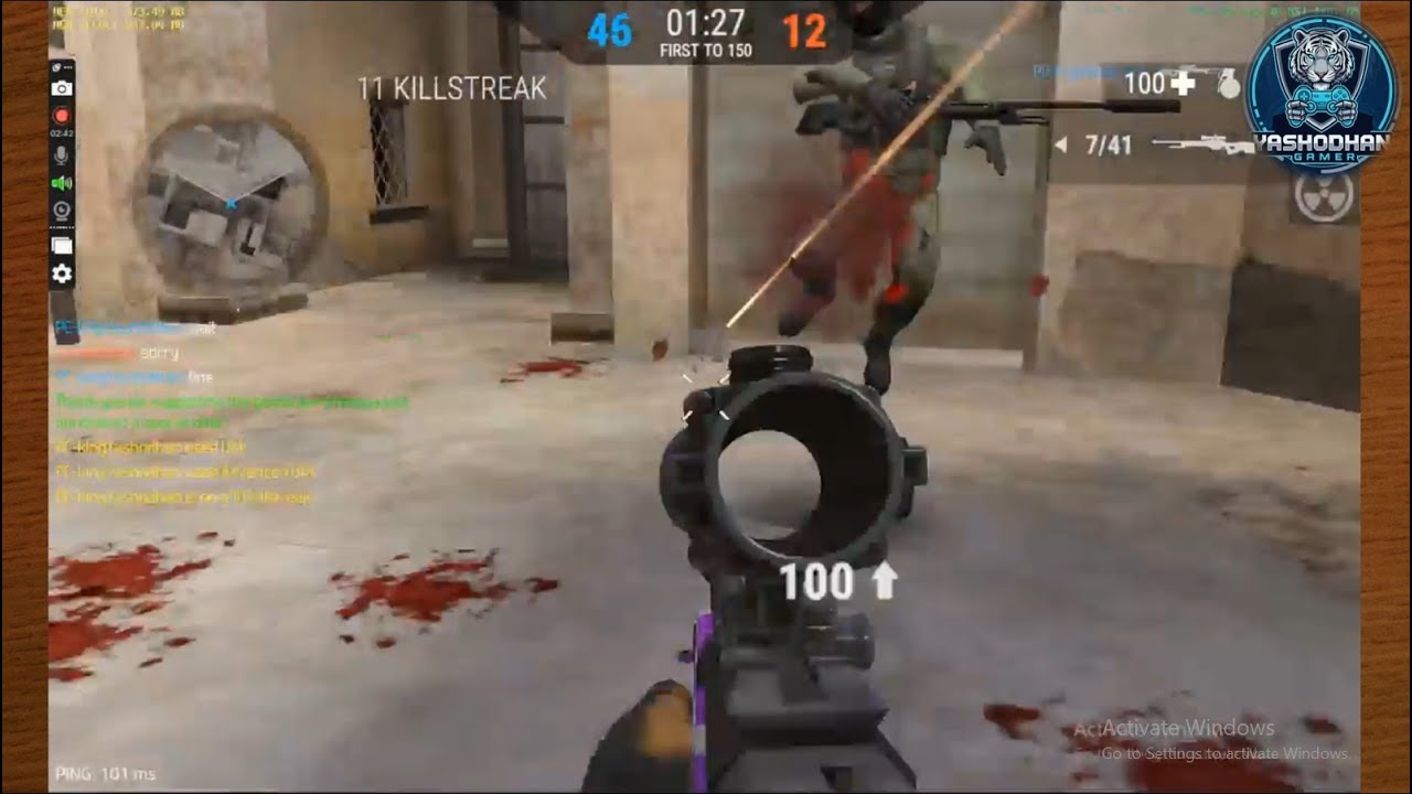 My friend challenged me for 1v1 with sniper 