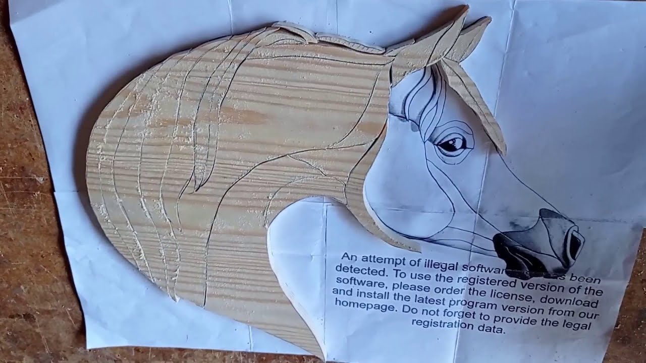 intarsia wood horse : part 1