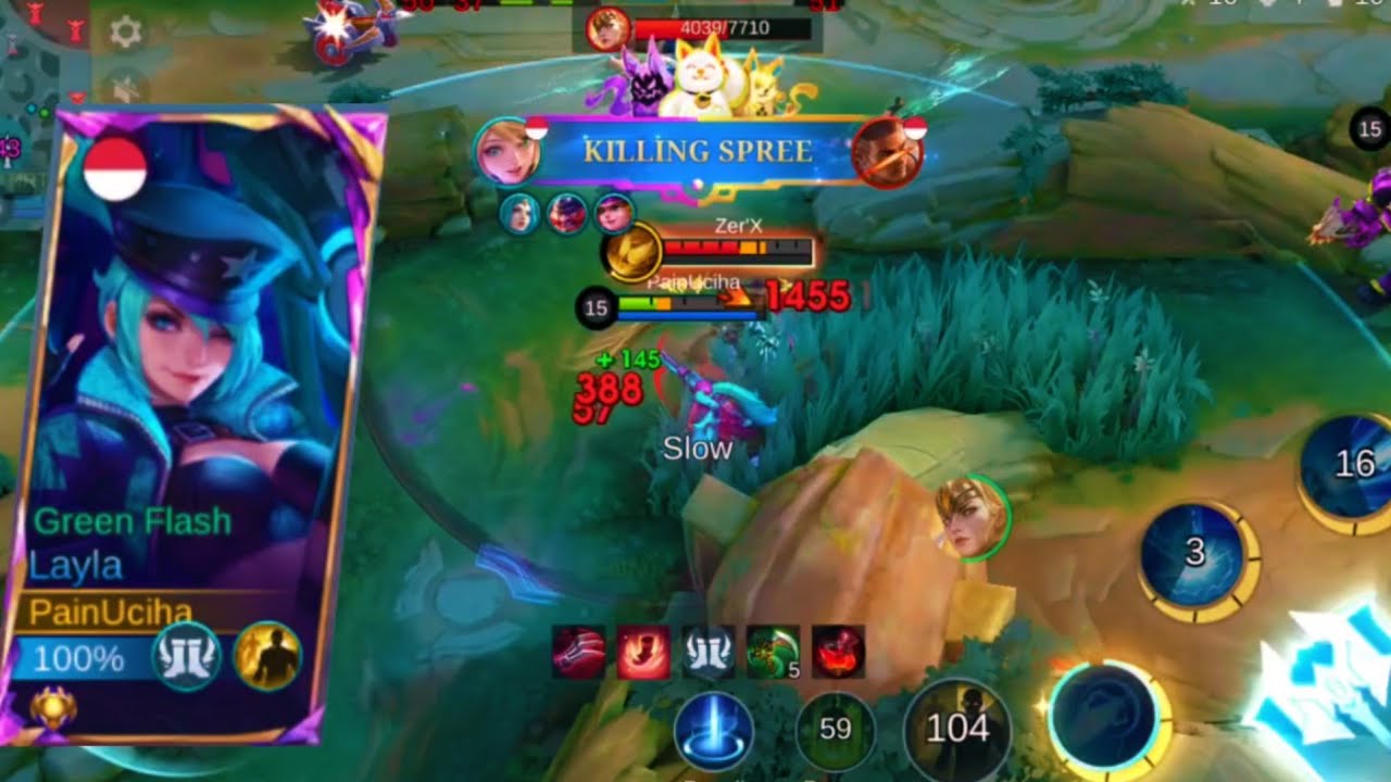 GOOD BYE META FREYA GOLD LANE!! LAYLA BEST BUILD ABNORMAL DAMAGE (recommended build &  emblem) -MLBB