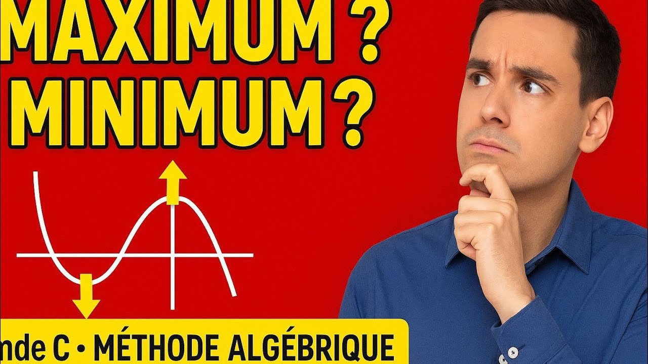 MAXIMUM ou MINIMUM d'une fonction ? Cette méthode te sauvera en devoir et interrogation !