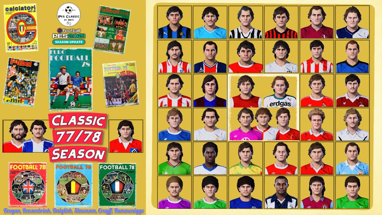 PES 2021: Classic 1977-78 season PATCH - Master League (PS4/PS5)