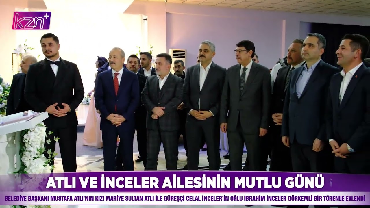 Kozan Belediye Başkanı Mustafa Atlı'nın kızı Mariye Sultan Atlı ile İbrahim İnceler dünyaevine girdi