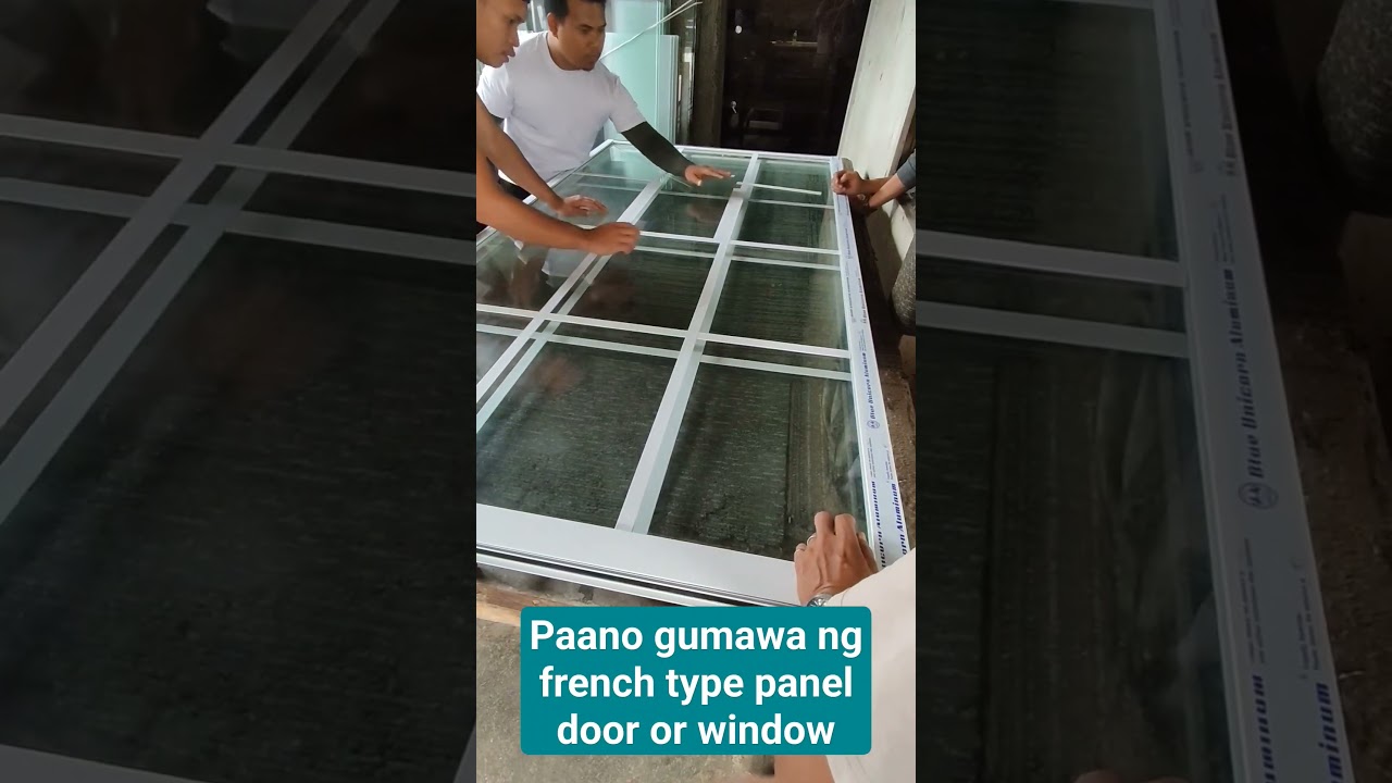 Paano gumawa ng sliding glass door french type design