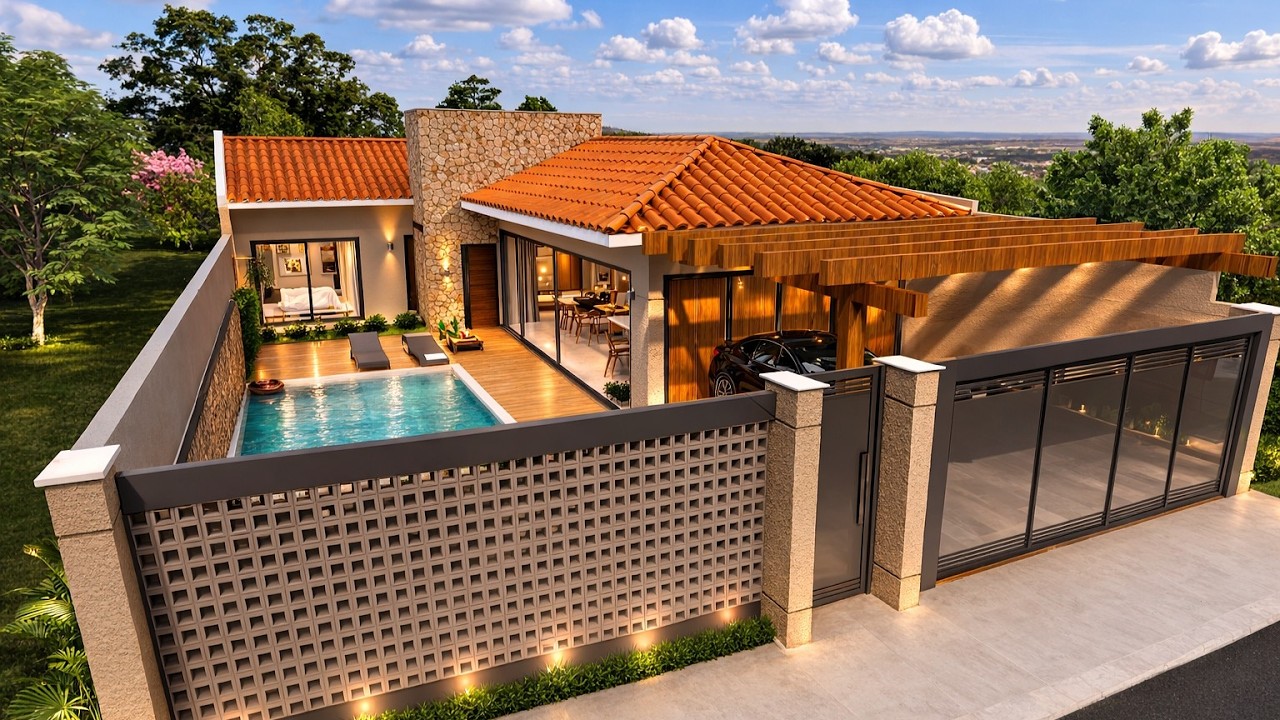 Casa Moderna ||  EM L || 3 Quartos e Piscina !!!