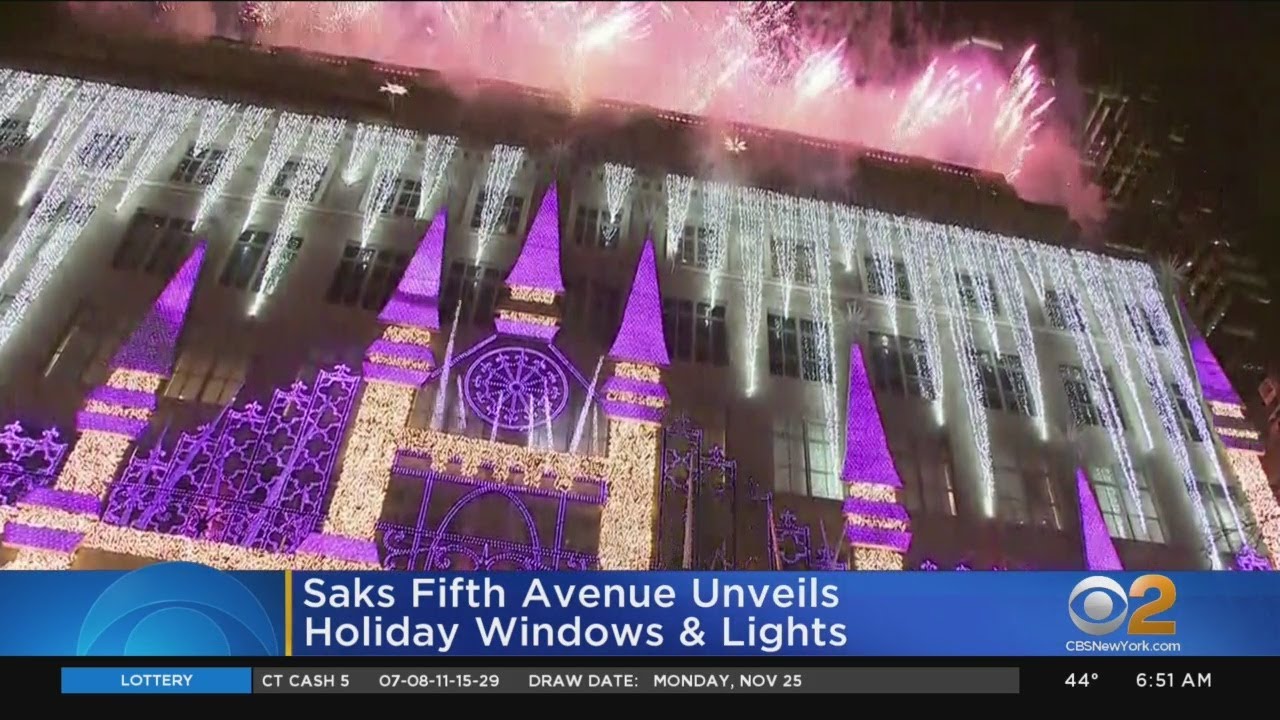 Saks Unveils Holiday Light Display