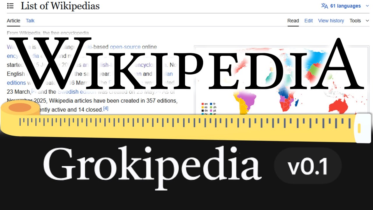 Wikipedia против Grokipedia: сравнение многоязычных знаний