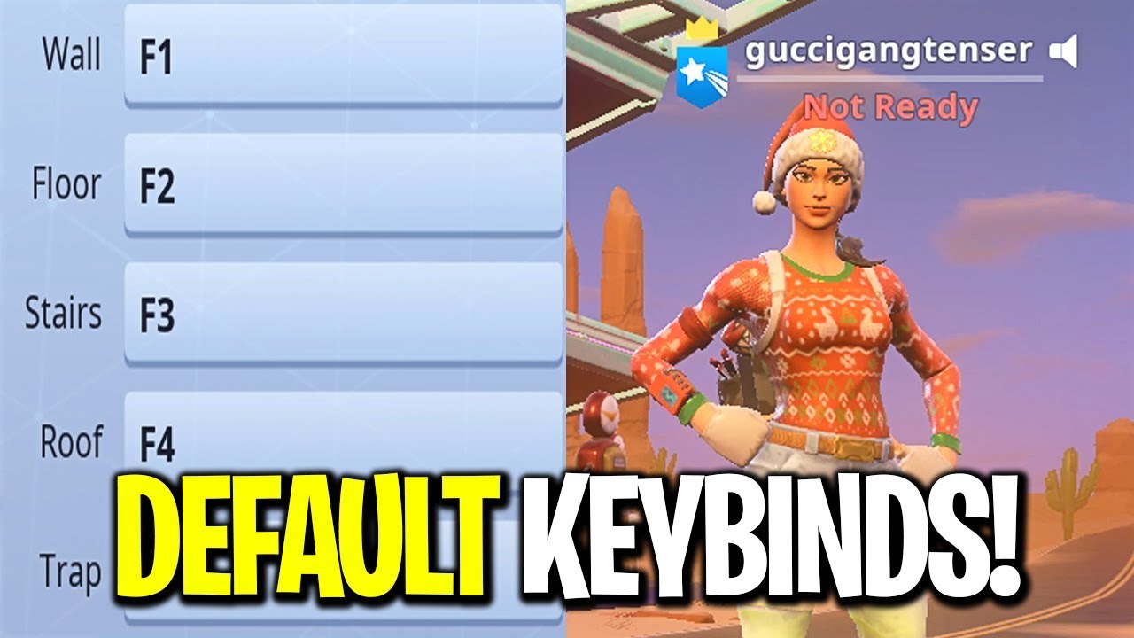 I put my Keybinds back to Default on Fortnite... (I TURNED INTO A BOT)