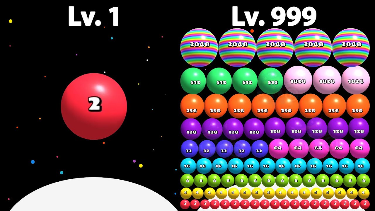 2048 Clicker Games - BLOB MERGE 3D (ASMR Gameplay)