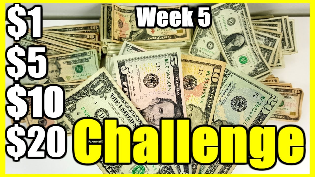 2020 Savings Challenge| The $1, $5, $10, $20 Savings Challenge 2020 | Week 5