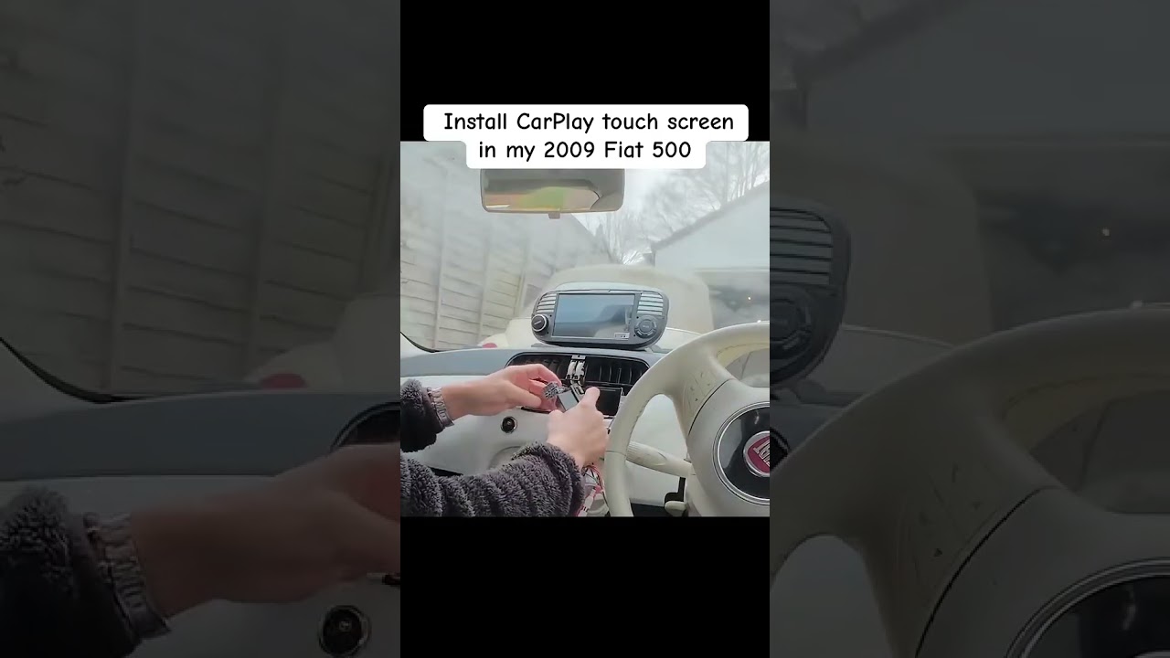 One mod that changed everything in my Fiat 500  #Eonon #CarPlay #eonon23years #androidauto #fiat500