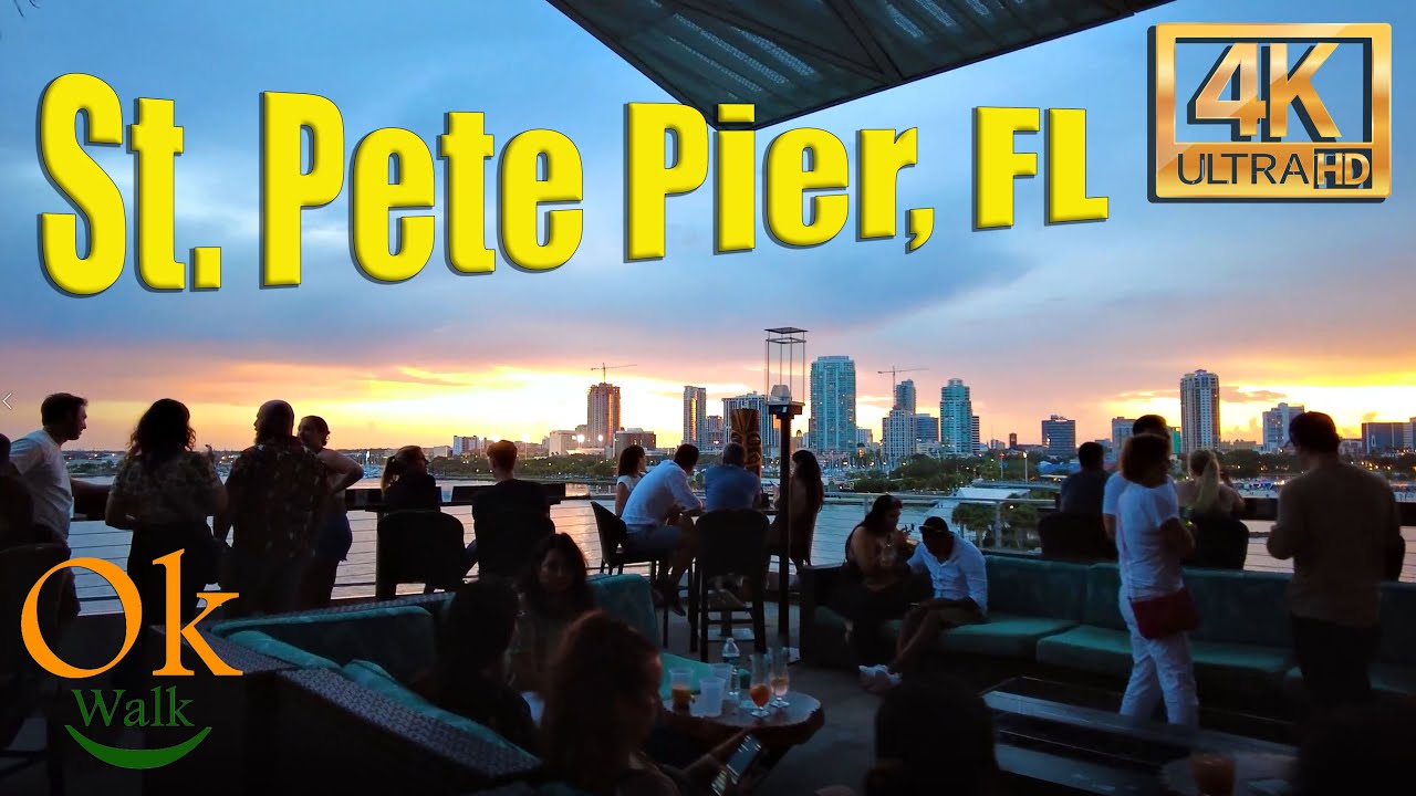 [4k] Iration & Atmosphere Event - Sunset Walking - St. Pete Pier, FL, USA - July 23, 2022 - Part 1