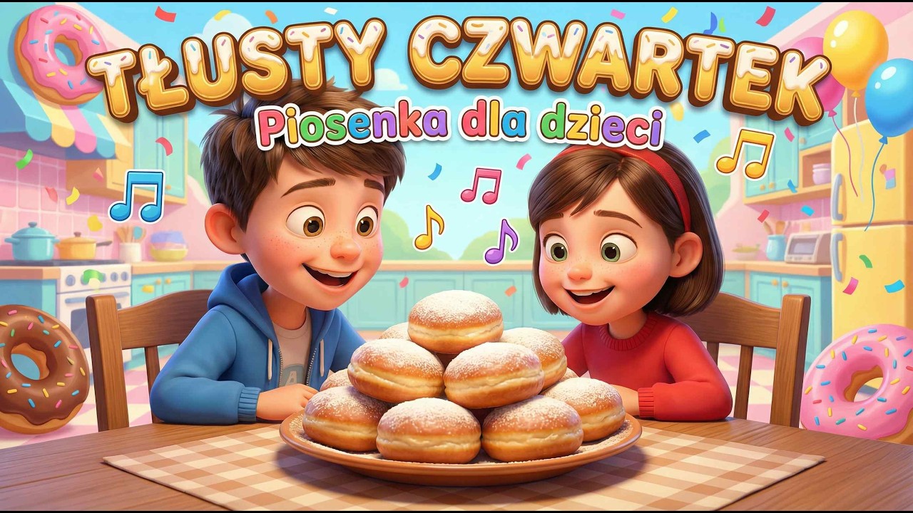 Piosenka na Tłusty Czwartek dla dzieci. Zabawa i historia pączka