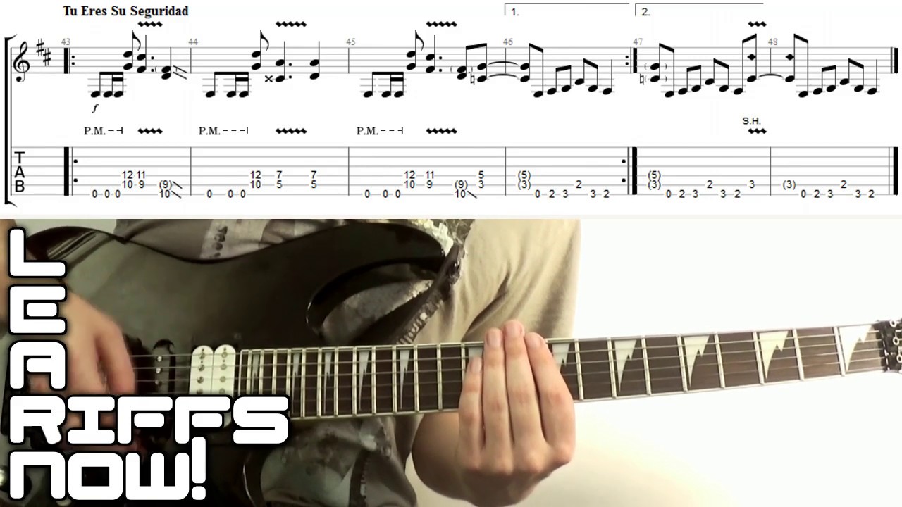 Hermetica - Tu Eres Su Seguridadd Tab Intro Riff