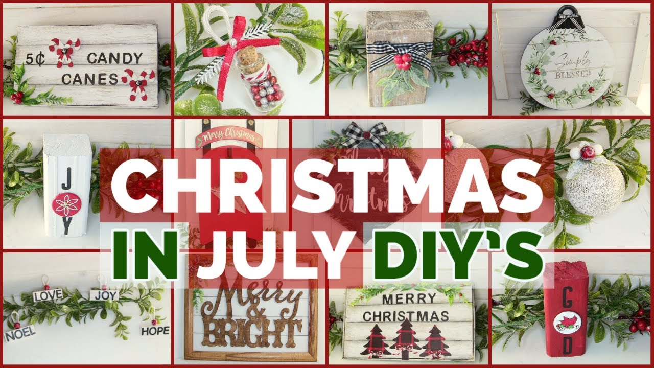 Dollar Tree Christmas DIY'S | Christmas In July DIY'S | Easy Crafts and Decor Ideas For 2021|