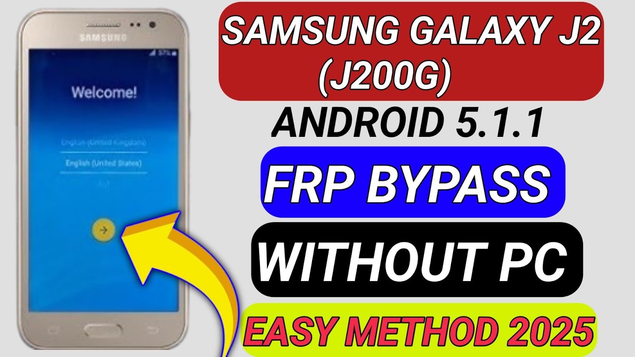 SAMSUNG J2 FRP Bypass || Without Pc ||SAMSUNG J2 Google Account Lock Unlock 2025