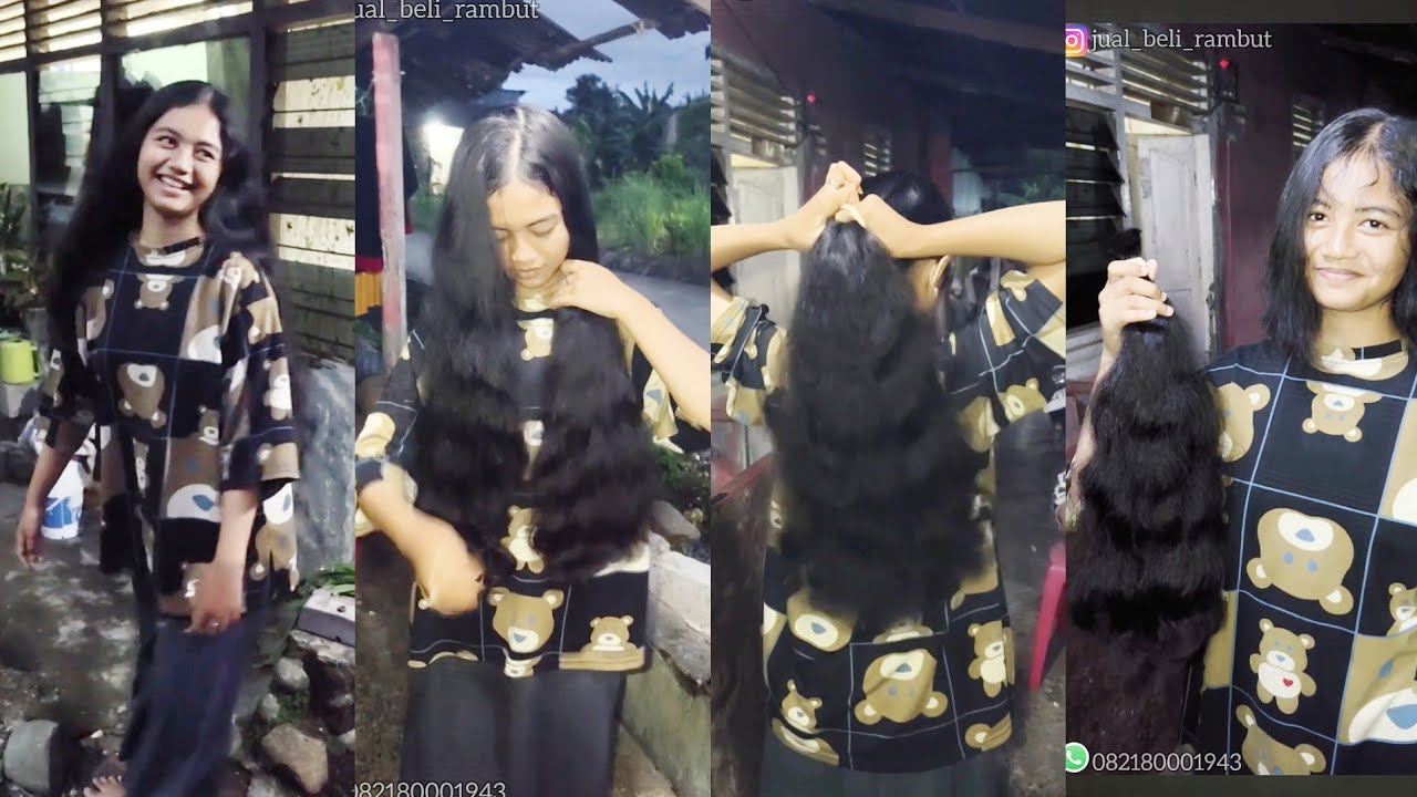 POTONG RAMBUT ANAK SMA CANTIK | LONG WAVY BEAUTY HIGH SCHOOL GIRL CUT OFF TO SHOR