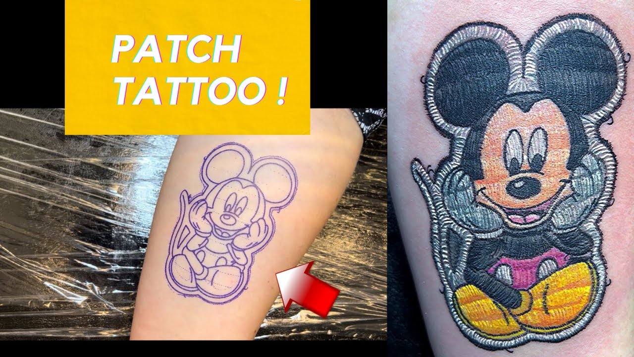 Embroidery Tattoo PATCH Tattoo stitch