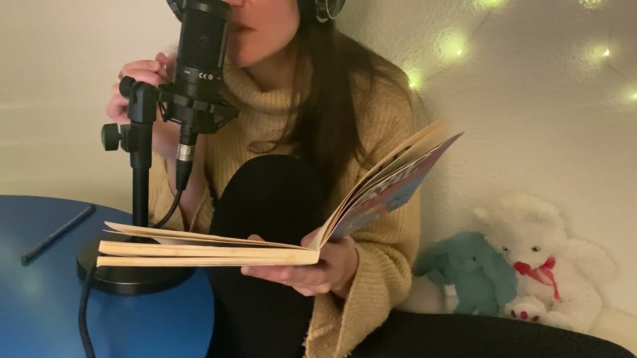 ASMR - Reading to you │ Close-up whispers and Mic Brishing
