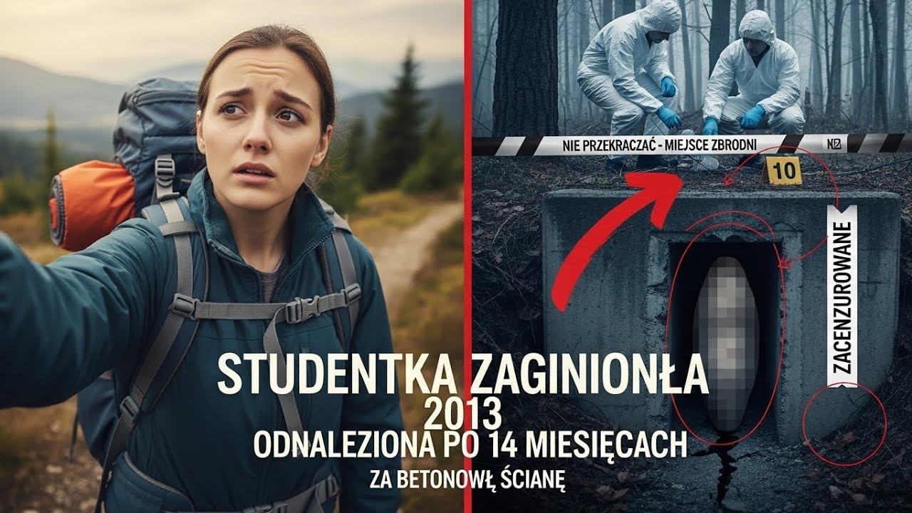 Studentka zaginiona w 2013 — odnaleziona 14 miesięcy później za betonową ścianą