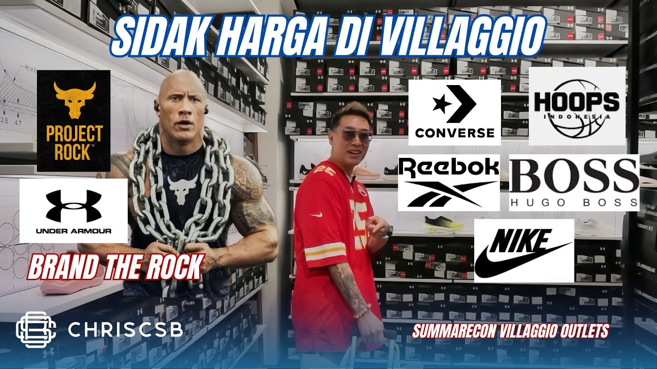 Sidak Harga di Villaggio Outlet! Ada Under Armour, The Rock Project, Converse, Hoops, Boss, DLL