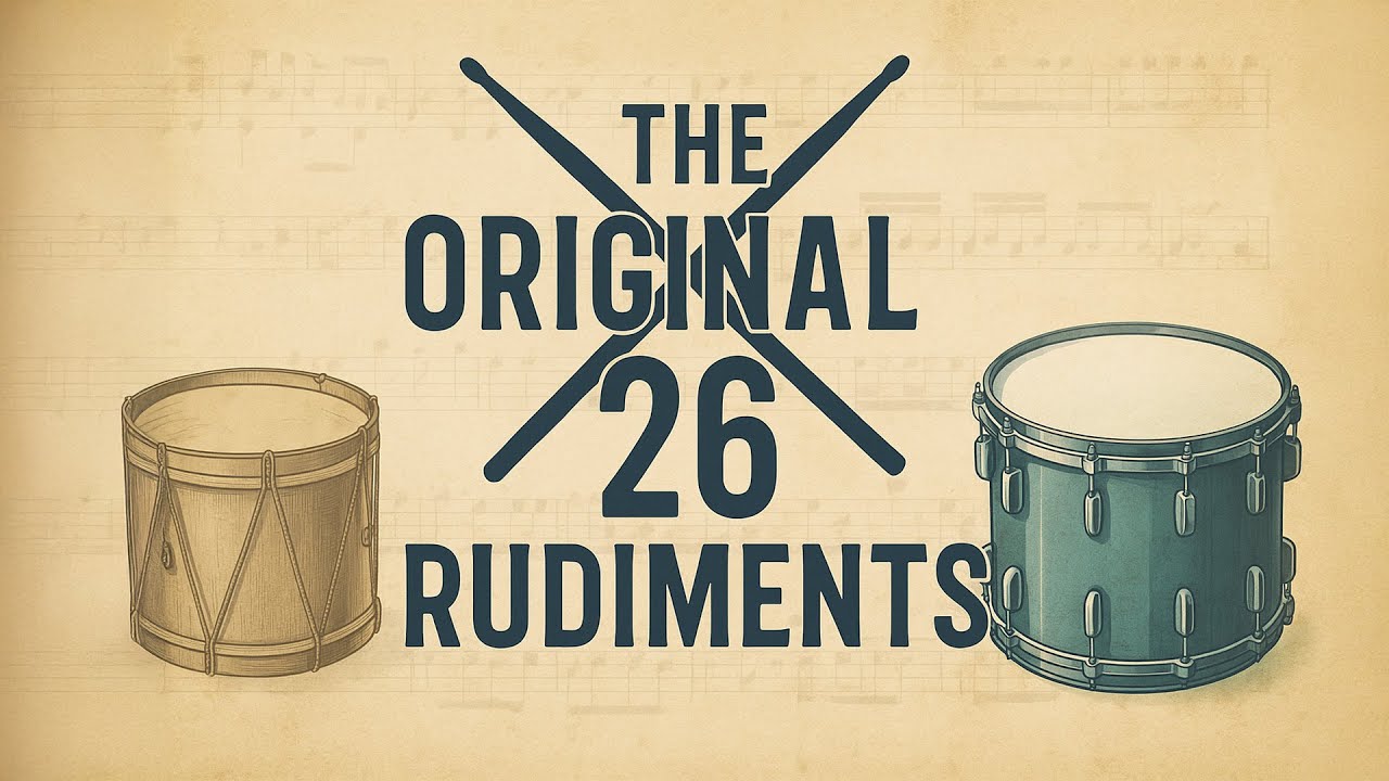 Are the Original 26 Drum Rudiments important? History, Purpose, and Legacy!