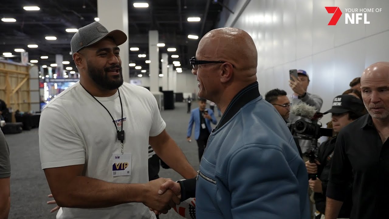Super Bowl LVIII | Jordan Mailata and Tim Tszyu