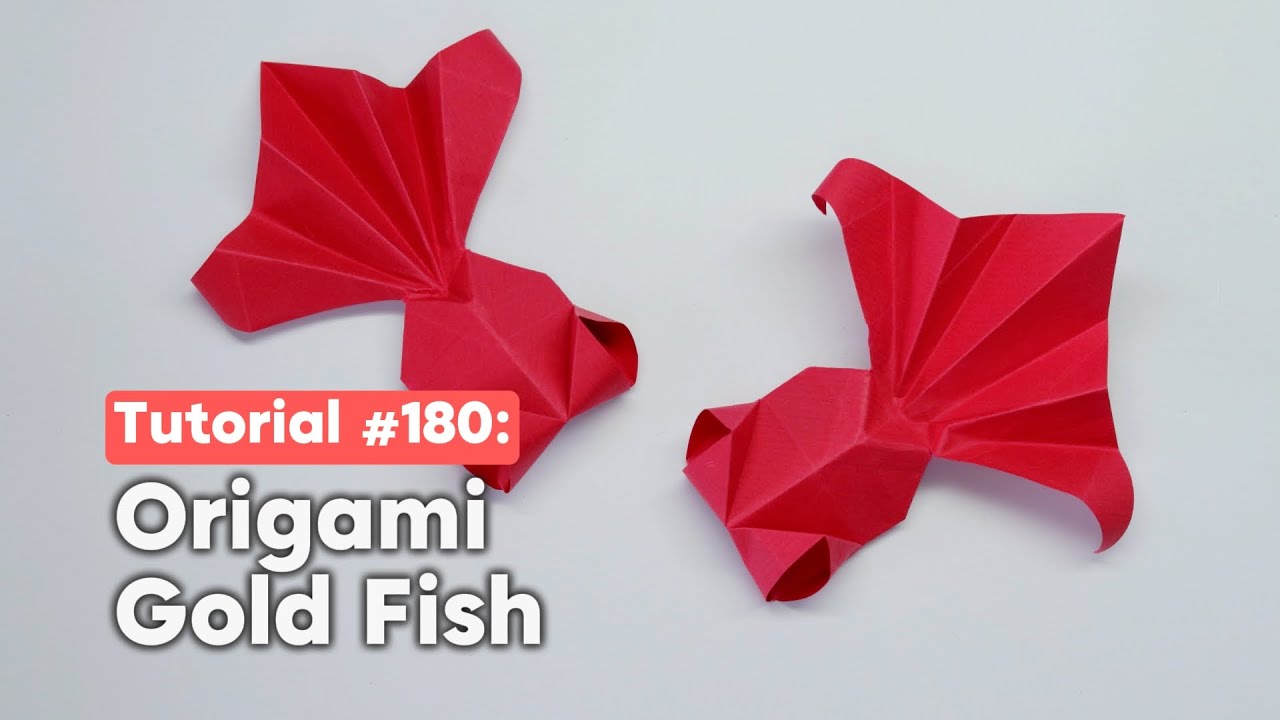 DIY Origami Gold Fish | The Idea King Tutorial #180