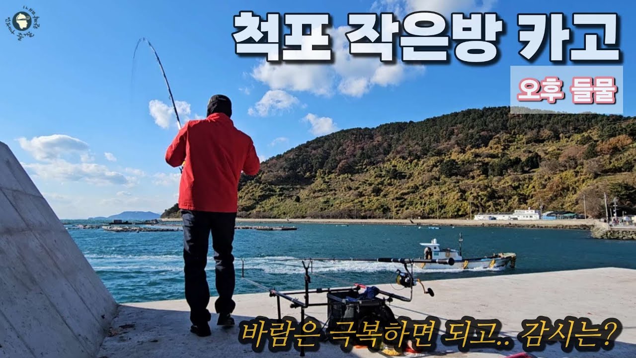 척포 작은방 카고낚시(오후) 다녀왔습니다 바람과 사투 ㅋㅋ