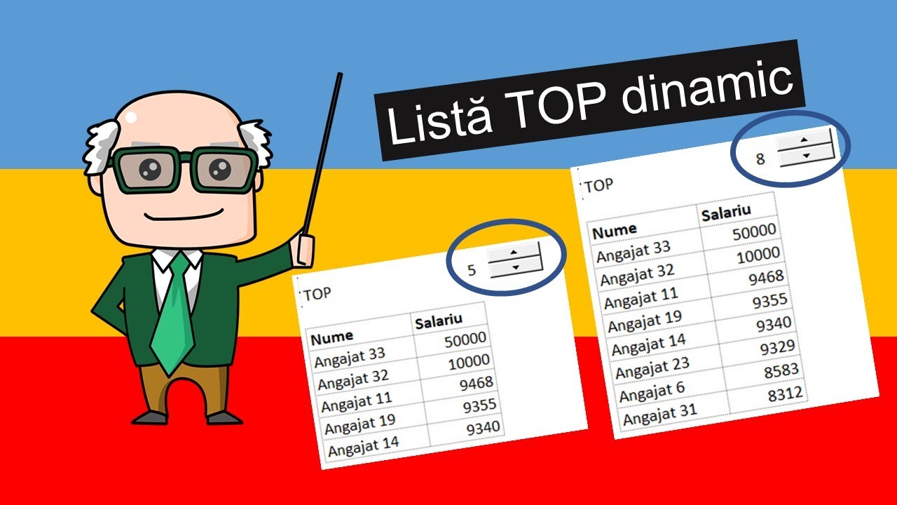 64 Excel - Crearea unui TOP dinamic