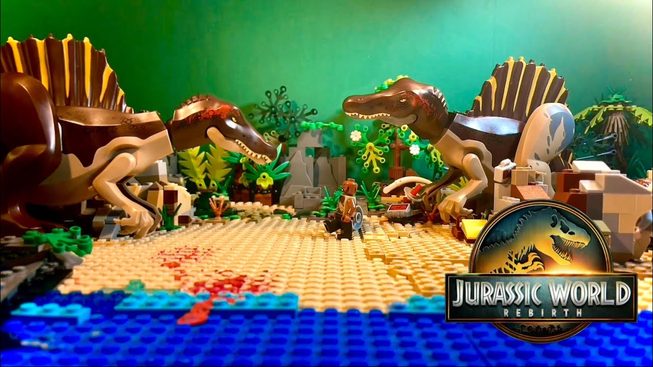 Spinosaurus Beach Attack, LEGO Jurassic World Rebirth.