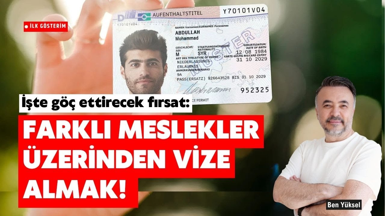 ALMANYA'YA HİÇ ÇALIŞMADIĞINIZ BİR MESLEK ÜZERİNDEN BİLE GÖÇ EDEBİLİRSİNİZ! Peki nasıl? @benyuxel