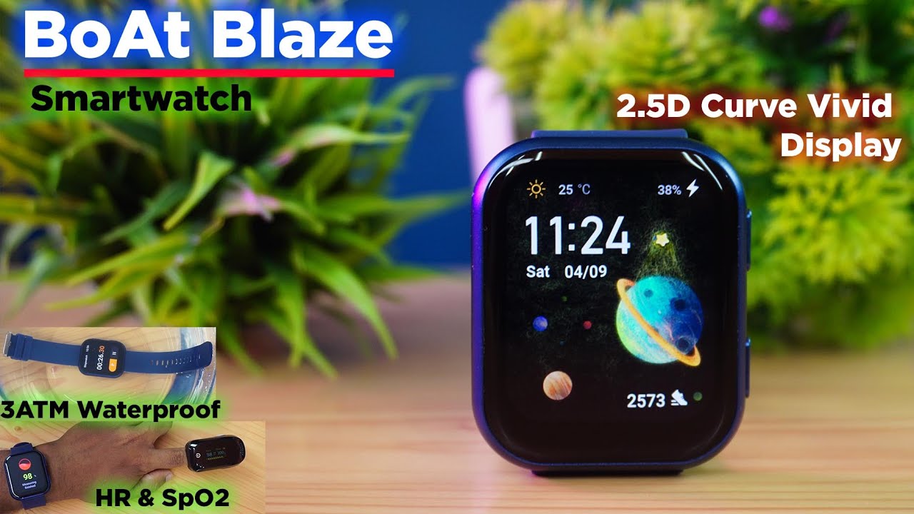 BoAt Blaze Smartwatch | Vivid display In Watch | Unboxing | Review +Accuracy test